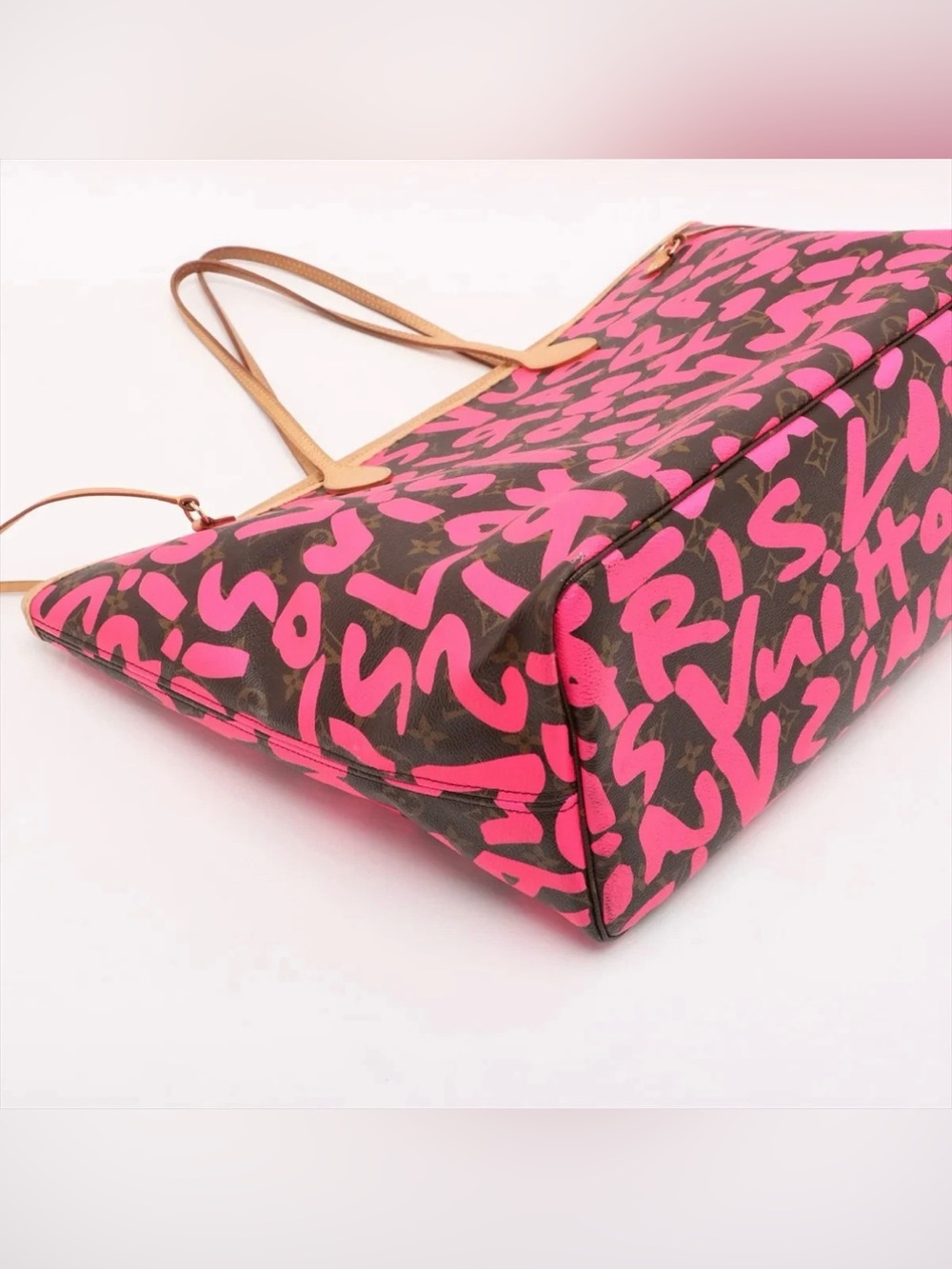 Louis Vuitton Stephen Sprouse Neverfull GM Graffiti Fuchsia Pink Limited Edition - Picture 4 of 13